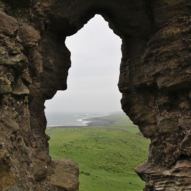 Sea from Dunstanburgh Castle, Northumberland